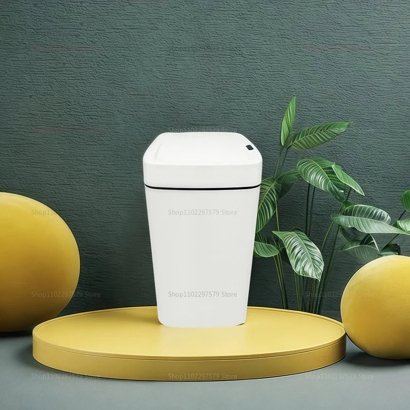Lixeira automática sem toque de 15L, à prova d'água, com sensor, para cozinha, banheiro e quarto, para casa e escritório