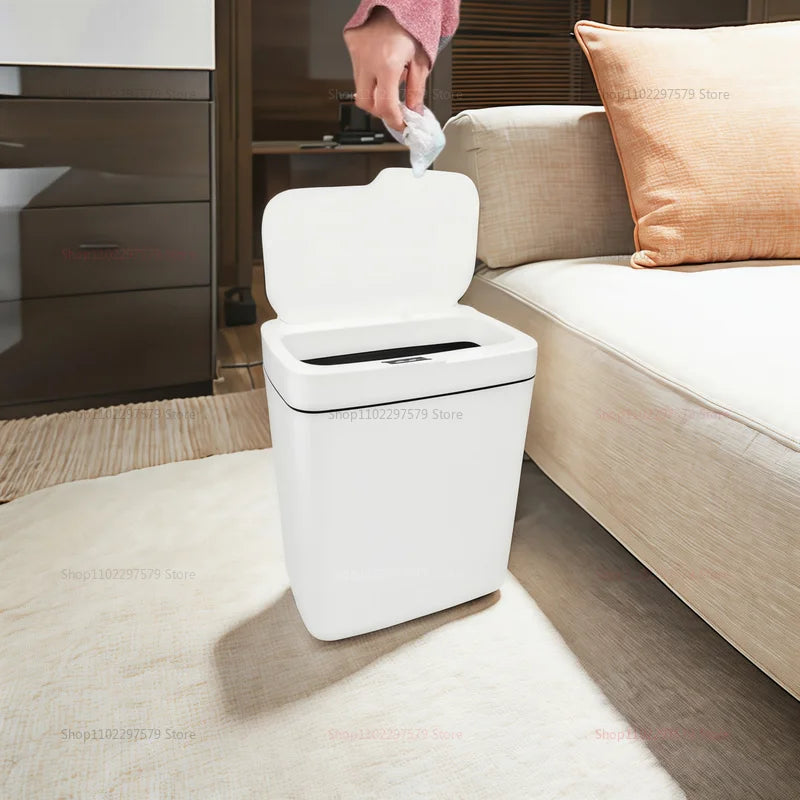 Lixeira automática sem toque de 15L, à prova d'água, com sensor, para cozinha, banheiro e quarto, para casa e escritório