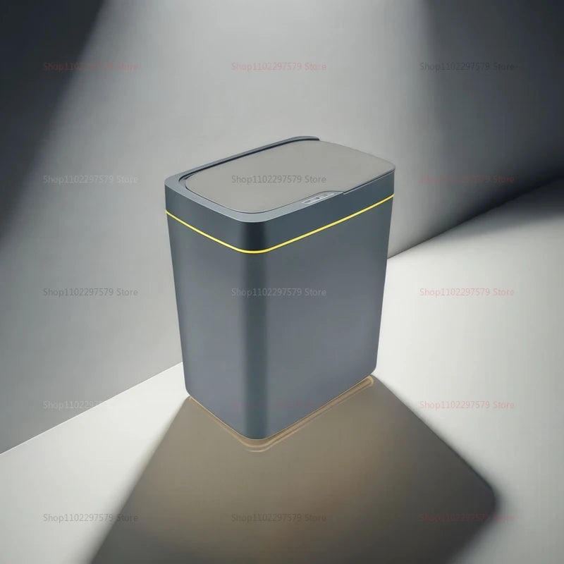 Lixeira automática sem toque de 15L, à prova d'água, com sensor, para cozinha, banheiro e quarto, para casa e escritório