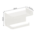 Suporte de papel higiênico, rolo de papel para parede do banheiro, armazenamento de telefone.