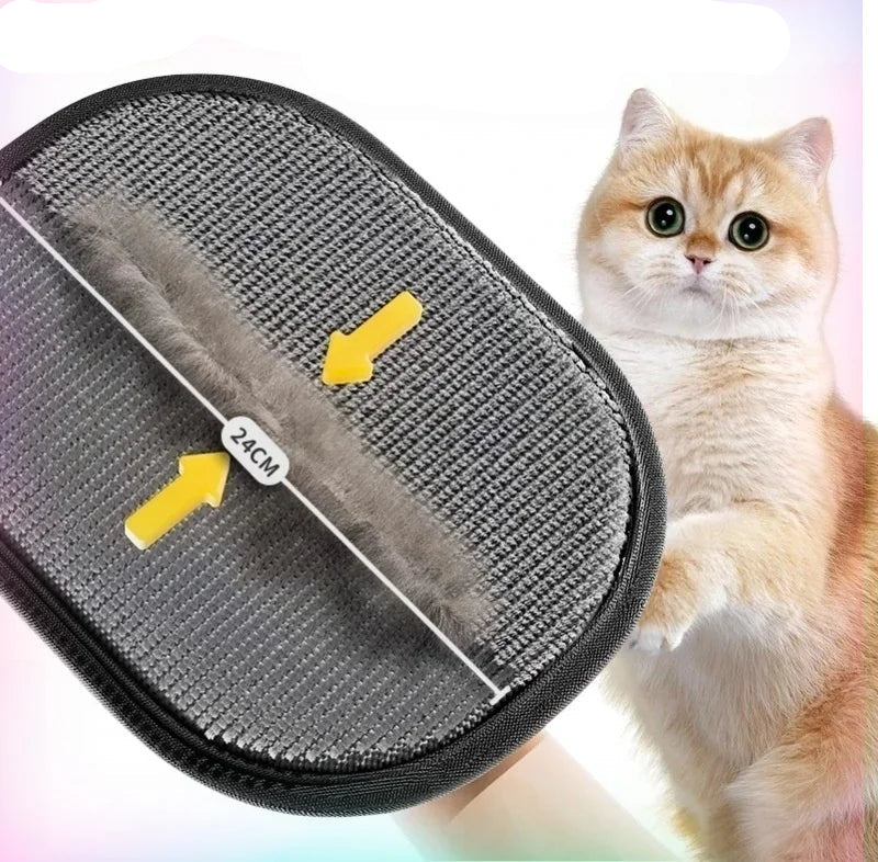 Luva removedora de pelos de animais de estimação, escova reutilizável para remoção de pelos de gatos, removedor de pelos de cachorro para sofá, carpete e roupas laváveis