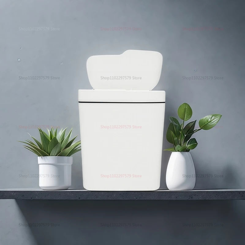 Lixeira automática sem toque de 15L, à prova d'água, com sensor, para cozinha, banheiro e quarto, para casa e escritório